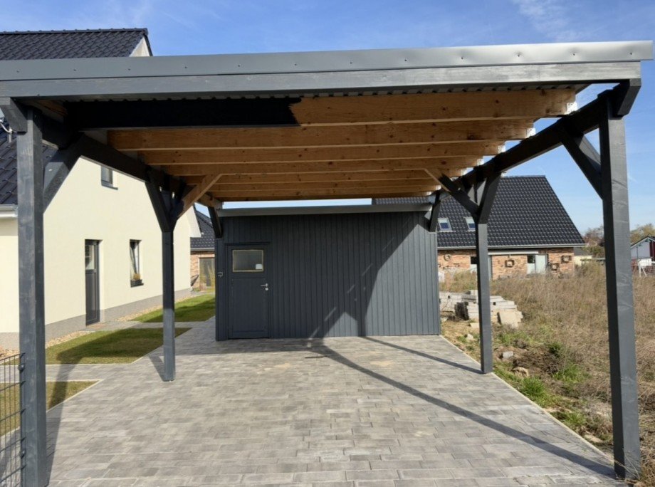 Carport Doppelhaush�lfte Zarrentin