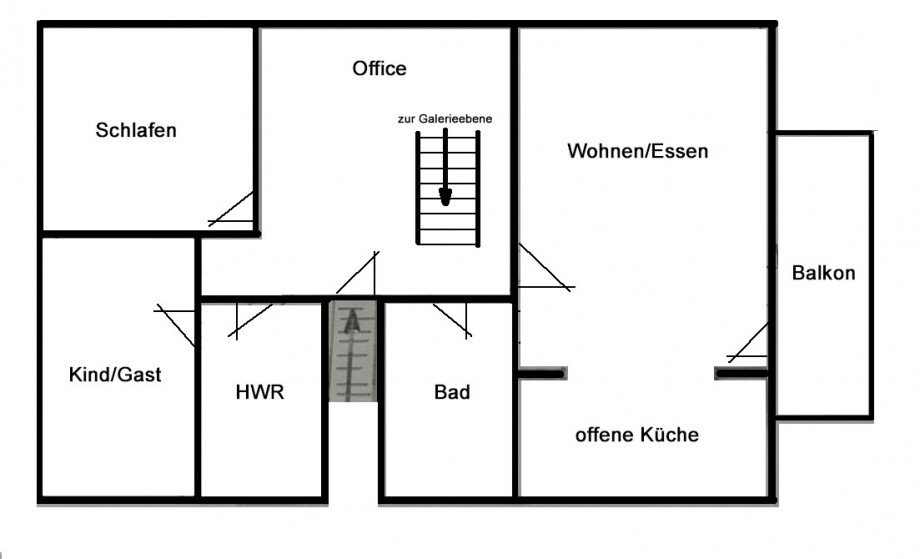 Grundriss Dachgeschoss Einfamilienhaus Henstedt-Ulzburg / Rhen