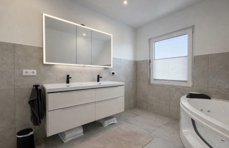 Gro�es Bad / Ansicht1 Doppelhaush�lfte Zarrentin