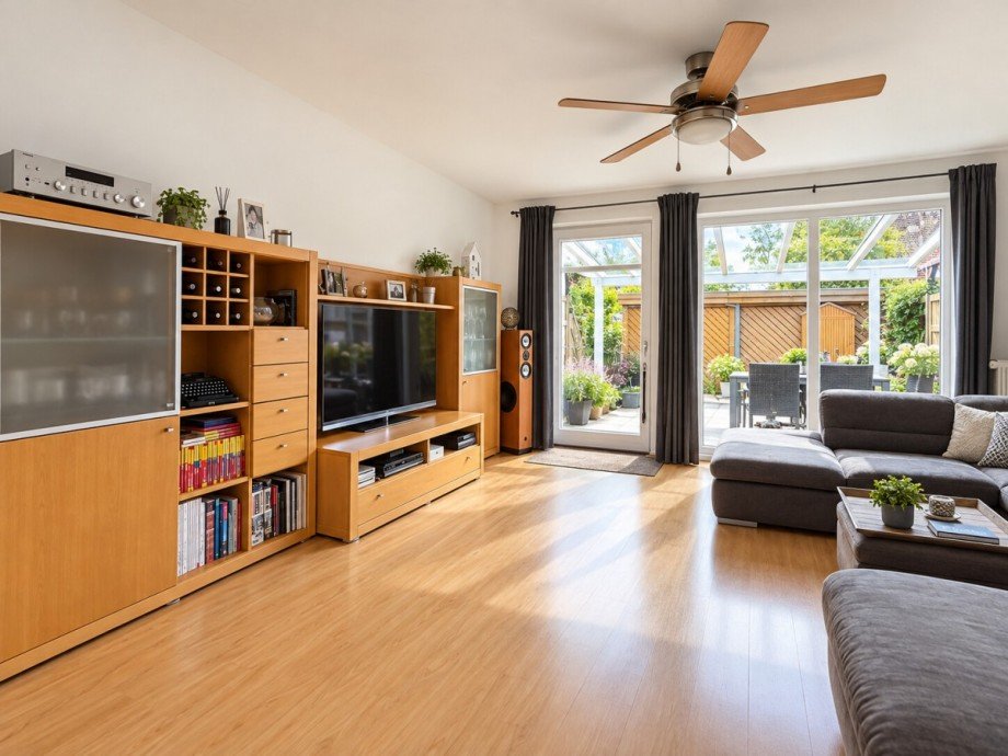 Wohnzimmer Ansicht 1 Reihenhaus Norderstedt