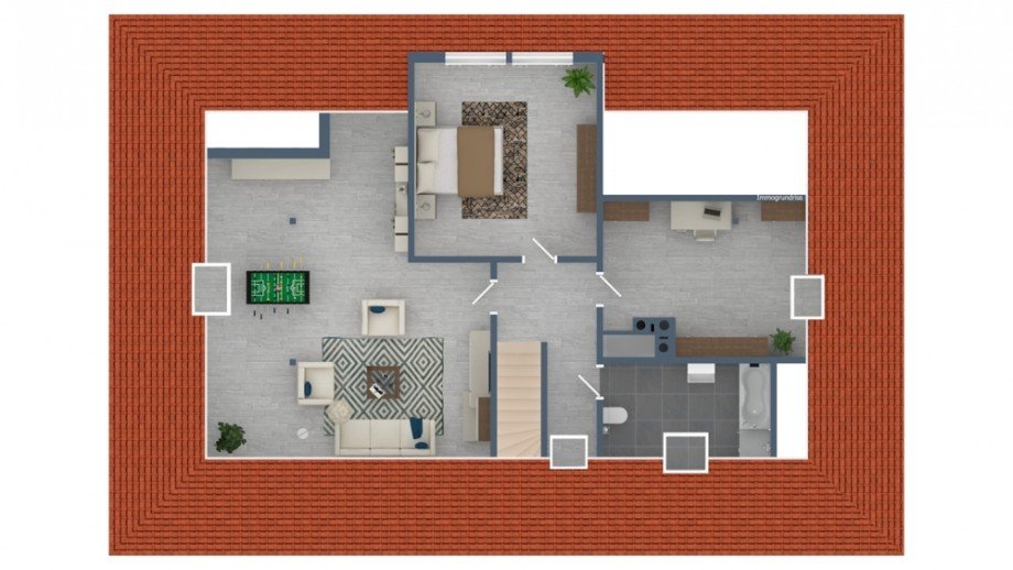 Dachgeschoss mit Ausbaureserve Einfamilienhaus Stade