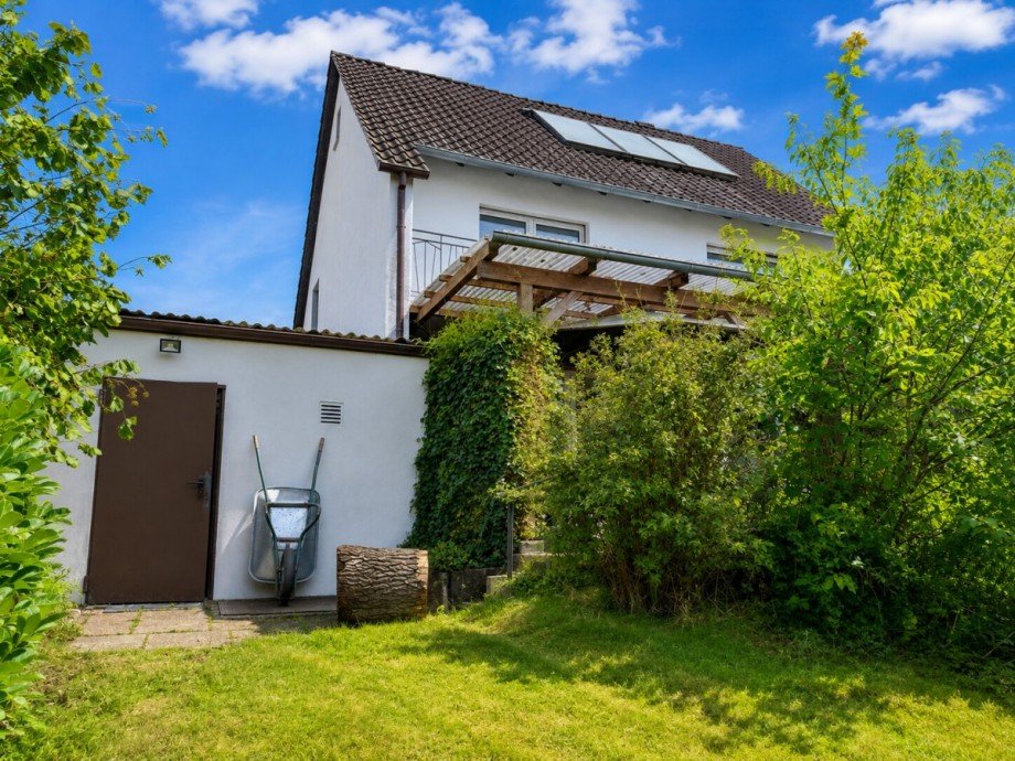 Blick vom Garten Einfamilienhaus Nienhagen