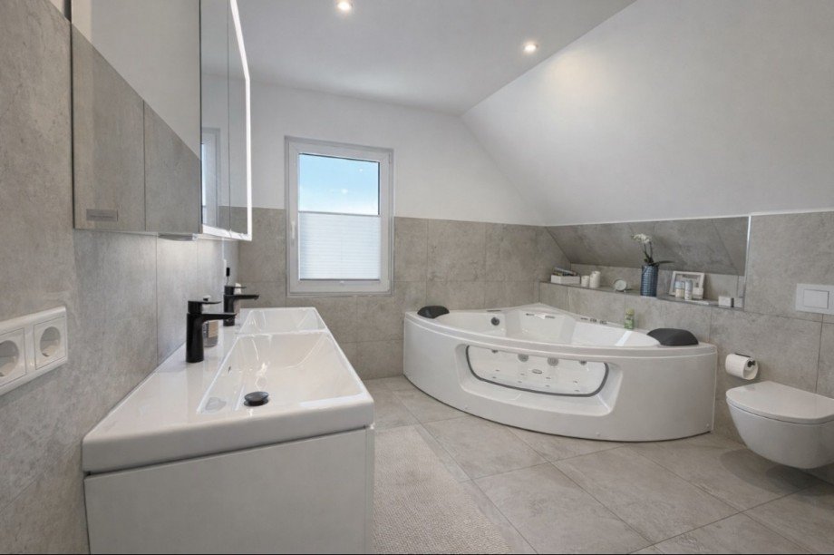 Gro�es Bad / Ansicht2 Doppelhaush�lfte Zarrentin