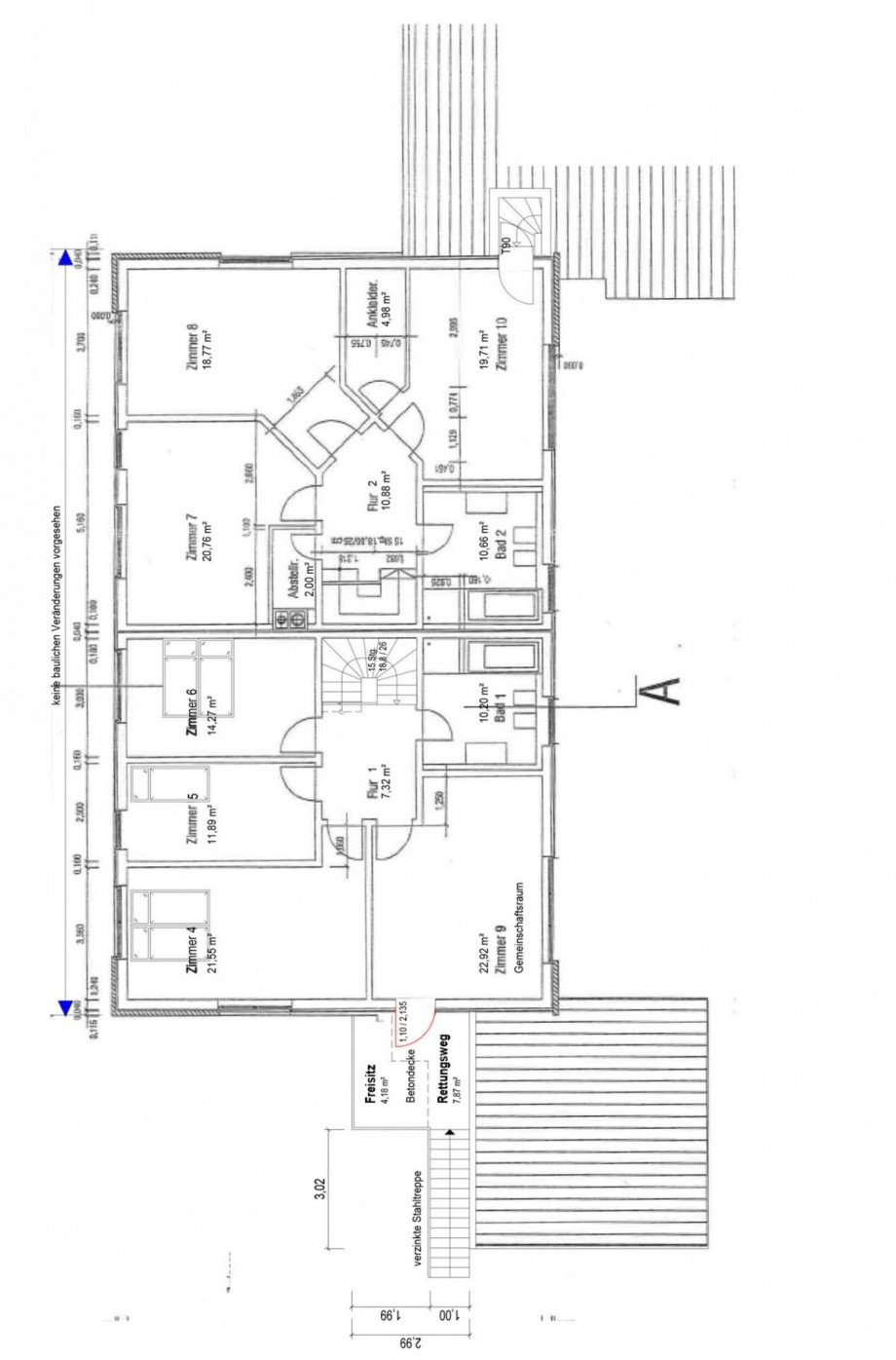 Obergeschoss B�rohaus Stade-Wiepenkathen
