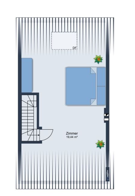 Grundriss_DG Reihenhaus Norderstedt