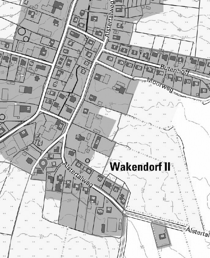 Karte Doppelhaush�lfte Wakendorf II