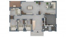 Grundriss Erdgeschoss F�r Besserverdiener! Walmdachbungalow in bester Wohnlage von Stade