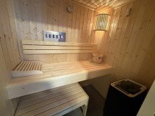 Eigene Sauna Ankerplatz Tossens - Ihre Luxus Ferienwohnung mit eigener Sauna, �berdachter Terrasse und Stellplatz