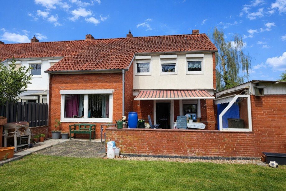 R�ckansicht Reihenhaus Stade