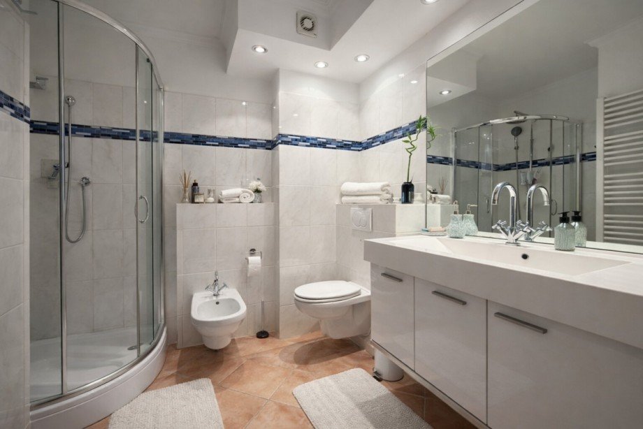 modernes Duschbad Erdgeschosswohnung Hamburg Alsterdorf / Alsterdorf