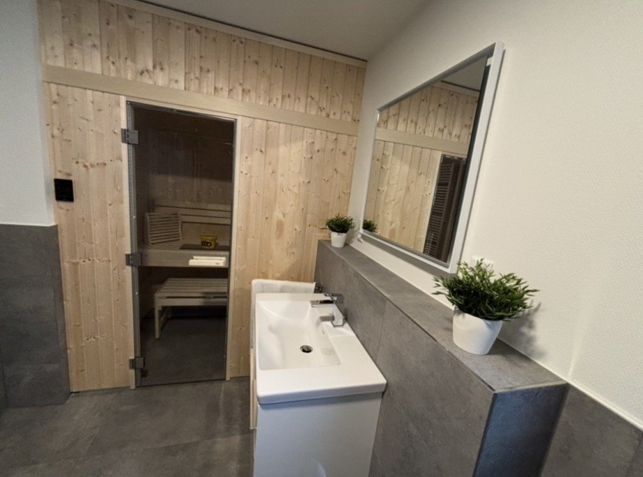 Bad mit Sauna Erdgeschosswohnung Butjadingen